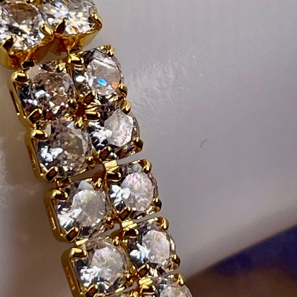 Clearance‼️10ct Swarovski Double MATRIX BRACELET. 18 over silver. - Picture 5 of 10